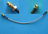 MMCX to rpSMA(f) Bulkhead pigtail MMCX to rpSMA(f) Bulkhead pigtail