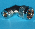 Adapter, Right Angle, N-male to N-Female Adapter, Right Angle, N-male to N-Female