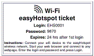 easyHotspot Ticket Pack easyHotspot Ticket Pack
